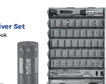 126 Pieces Cylindrical Screwdriver Set (UF-840116)