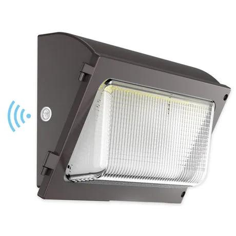 Wall Pack Light with Photocell - Oval Series, 15600lm, 5000K, AC 120-277V