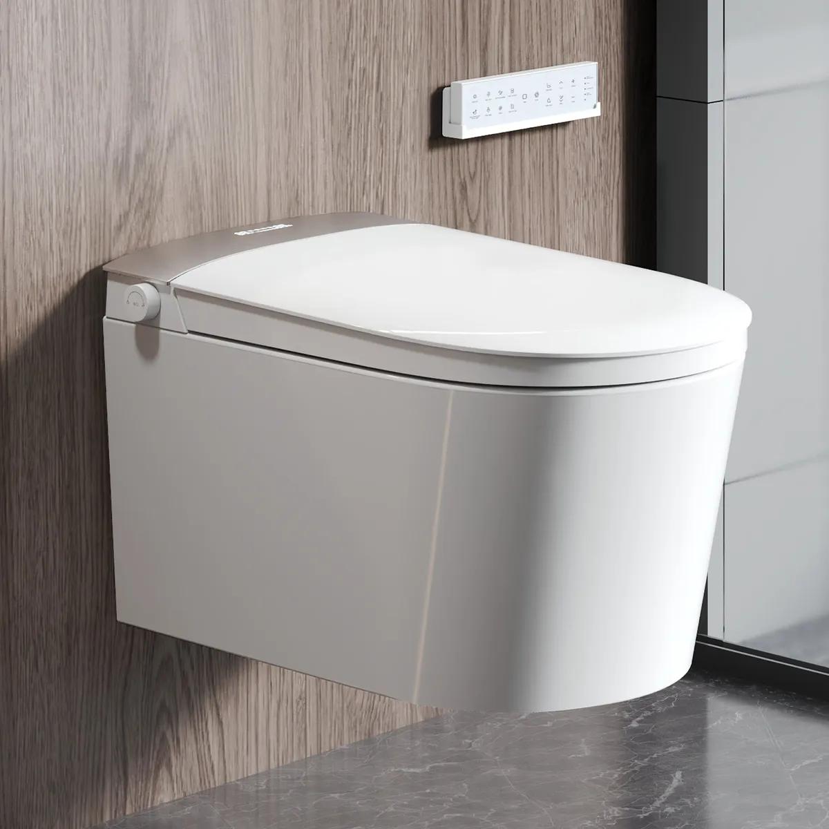 DV-1S0455 Wall-Hung Smart Toilet with Auto Open/Close & Foam Shield