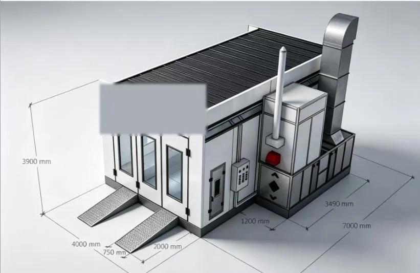 European-Style Spray Baking Booth — Model X-6800