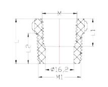 PVC-U NBR 5648 Female Socket (Brass Insert) — 20×1/2" to 25×3/4"