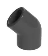 UPVC DIN PN16 45° Elbow — 20 to 200