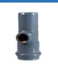 UPVC DIN Rubber Joint PN10 Tee With Copper Threaded (F/S) — 110×2" to 200×2"