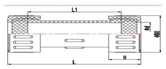 UPVC DIN Repair Compression Coupling — 20 to 160