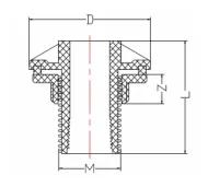 UPVC DIN PN16 Tank Connector — 20 to 63