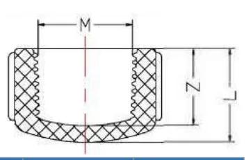 PVC-U BSP Thread Cap — 1/2" to 1"