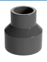 UPVC DIN PN16 Reducing Coupling — 25×20 to 110×90