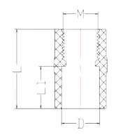 UPVC ASTM SCH80 Female Adapter — 1/2" to 2"