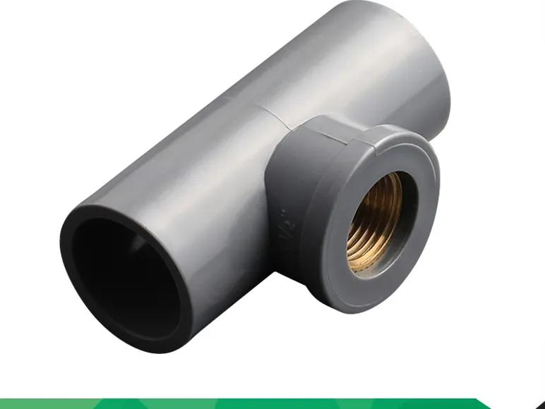 Female Elbow With Tee (AN34) — 1/2*1/2