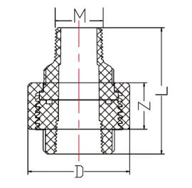 PVC-U BSP Thread Male Union — 1/2" to 4"