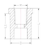 UPVC ASTM SCH80 Female Reducer Bushing — 1/2"×1/4" to 1"×3/4"