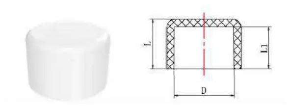 UPVC ASTM SCH40 Cap — 1/2" to 4"