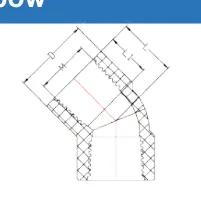PP 45 Deg Elbow — 1/2" to 2"