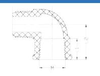 PP Male Elbow — 1/2" to 1"