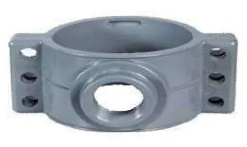 UPVC DIN Saddle Clamp — 63×1" to 400×200