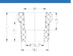PP F/M Adaptor — 3/4"×1/2" to 63×50