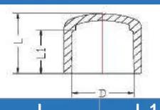 CPVC ASTM D2846 Cap — 1/2" to 2"