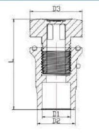 UPVC DIN PN16 Fish Tank Connector — 20 to 25