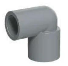 CPVC ASTM SCH80 Reducing Female Elbow — 3/4"×1/2" to 1"×3/4"