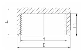 UPVC DIN PN16 Cap (Thread) — 63