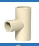 CPVC ASTM D2846 Reducing Tee — 3/4"×1/2" to 2"×1-1/2"