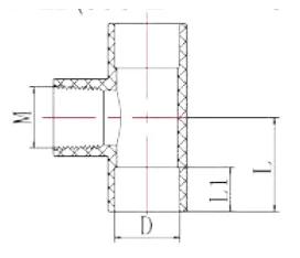 UPVC ASTM SCH80 Female Tee — 1/2" to 1"