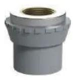 CPVC ASTM SCH80 Female Adapter (Brass Insert) — 1/2"×1/2" to 2"