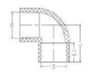 CPVC ASTM SCH80 Female Elbow — 1/2" to 2"