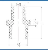PVC-U BSP Thread Reducing Nipple — 3/4"×1/2" to 1"×3/4"