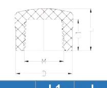 PP Female Cap — 1/2" to 2"