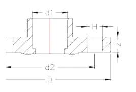 UPVC ASTM SCH80 One Piece Flange — 1" to 2"
