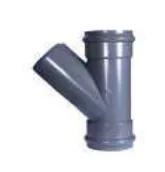 UPVC DIN Rubber Joint PN10 Y Tee — 110 to 315