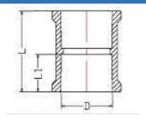 PVC-U NBR 5648 Socket — 20 to 110