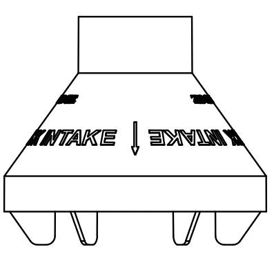Combustion air inlet cap(D38) — 2"