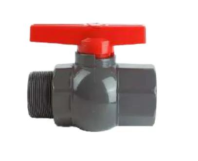 UPVC Octagonal Ball Valve, Male-Thread Port (T-Handle & Lever Handle) — 3/4" to 4"