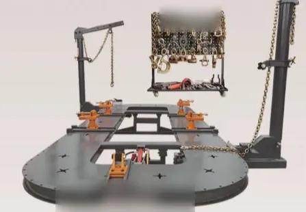 Car Frame Machine — 2.2×5.6m, Post-and-Bench