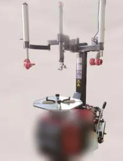 Double Air Lock Double Auxiliary Arm Tire Scraper — Model AD412