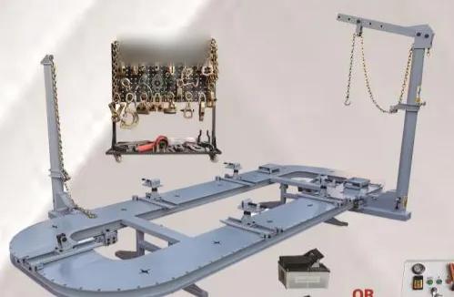 Car Frame Machine — 2.1×5.6m, Post-and-Bench