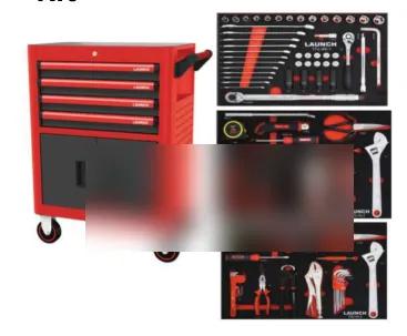 TTG-270 270 piece maintenance tool cart kit