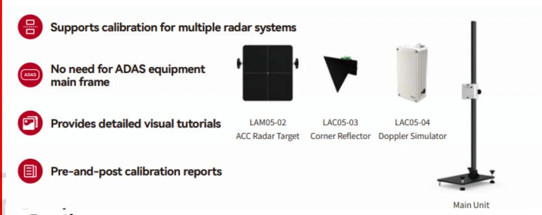 ADAS RADAR 3IN1 Passenger Vehicle ADAS Radar Calibration Toolkit