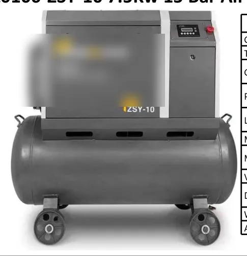 7.5Kw 15 Bar Air Compressor