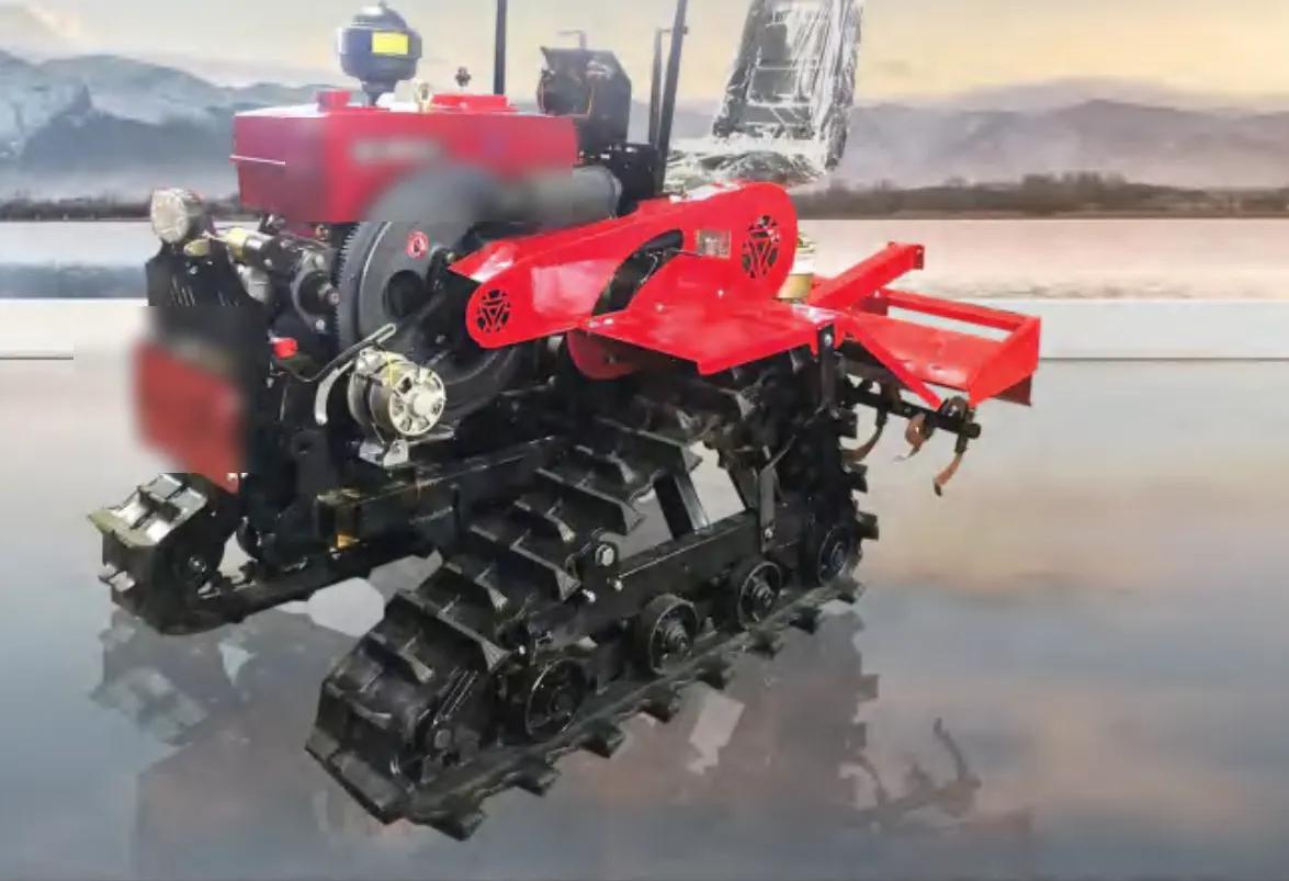 Crawler Rotary Cultivator — 25HP Paddy/Dry Dual-Purpose